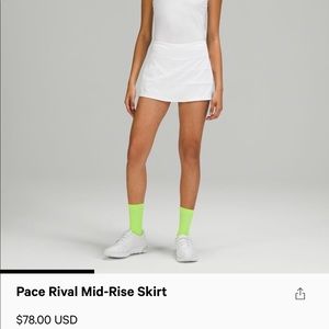 Lululemon Mid-Rise Skirt